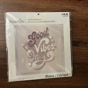Paper layering kit “Good vibes only”